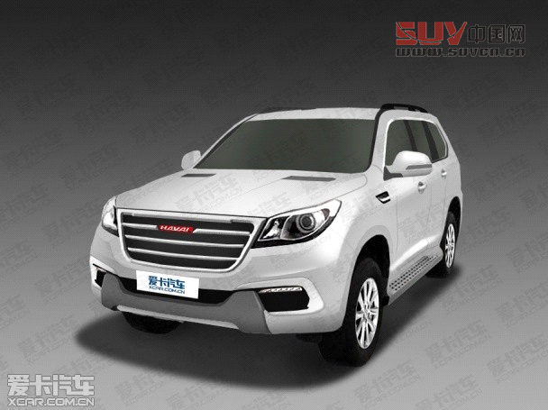 愛卡獨(dú)家制作的哈弗H9效果圖
