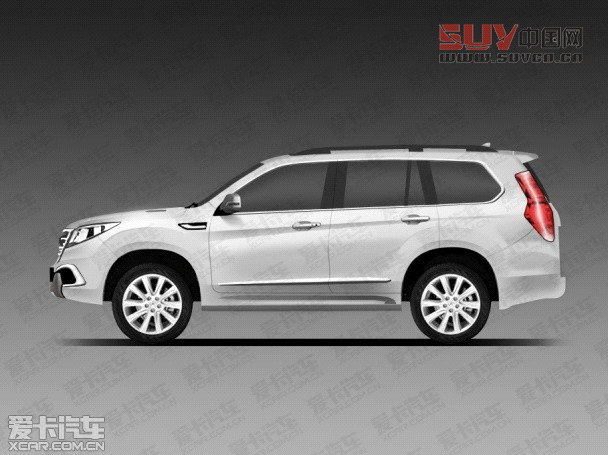 愛卡獨(dú)家制作的哈弗H9效果圖