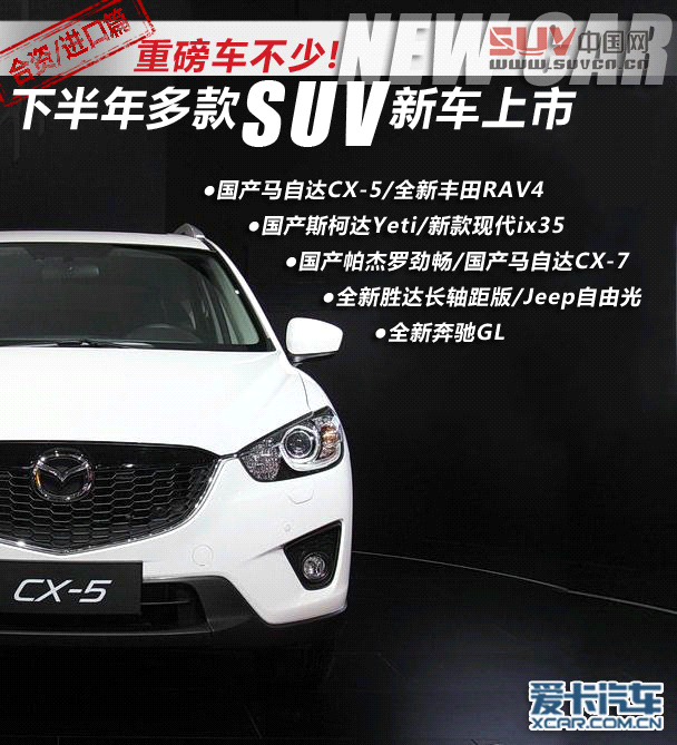 重磅車不少！多款合資進口SUV將上市