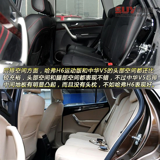哈弗H6運(yùn)動(dòng)版對(duì)比中華V5