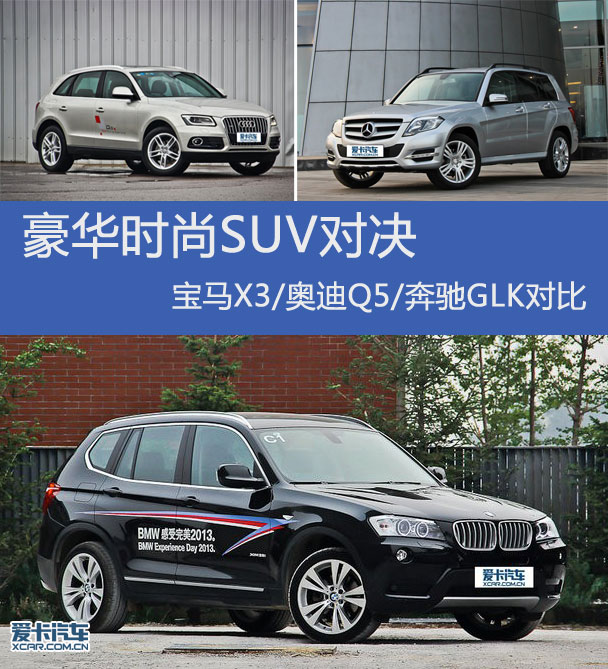 時尚SUV對決   寶馬X3奧迪Q5奔馳GLK