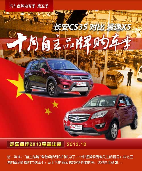 8萬元也有好品質 長安CS35對比景逸X5