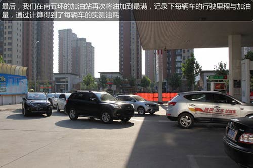 油耗測試實景
