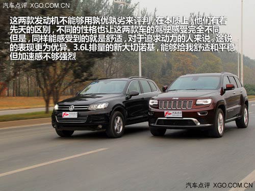 強強對話 新大切諾基3.6L對比途銳3.0T