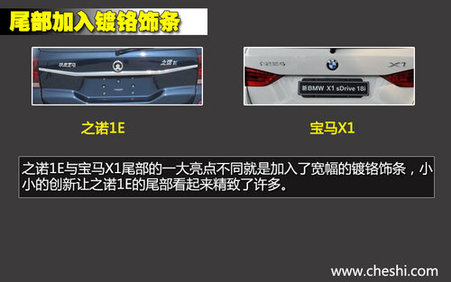 軸距一致/新外形 華晨寶馬之諾1E對比X1