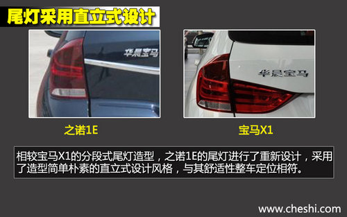 軸距一致/新外形 華晨寶馬之諾1E對比X1