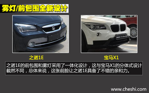 軸距一致/新外形 華晨寶馬之諾1E對比X1