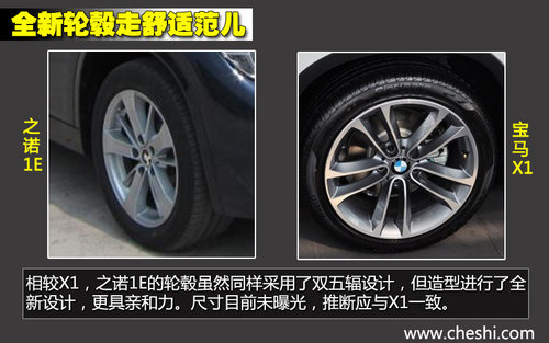 軸距一致/新外形 華晨寶馬之諾1E對比X1