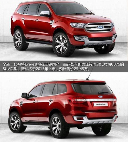 江鈴將產(chǎn)中大型SUV 福特6款新車或?qū)⑷肴A