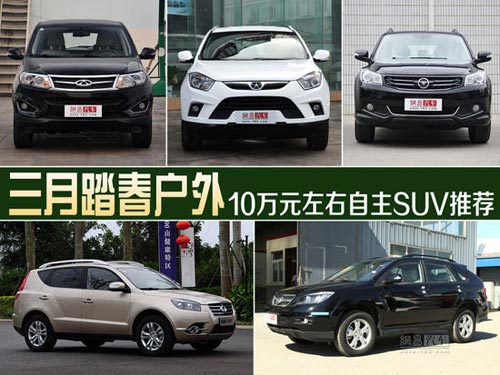 三月踏春戶外 10萬元左右自主SUV推薦